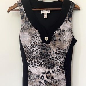 joseph ribkoff animal print dress